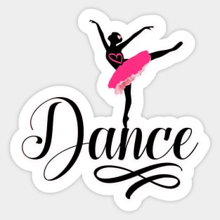 Dance with heart Sticker